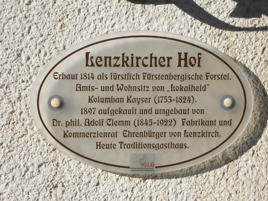 Lenzkircher Hof Exterior photo